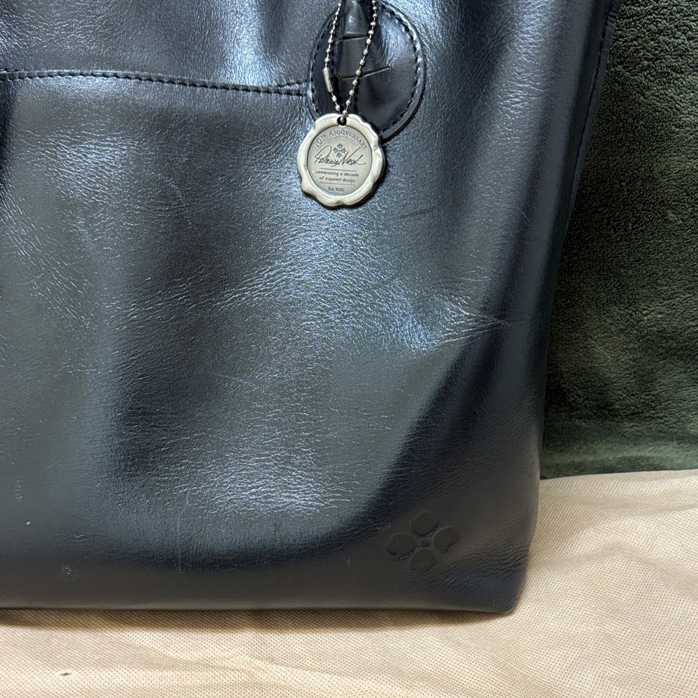 Patricia Nash Black Leather Tote - Picture 2 of 10